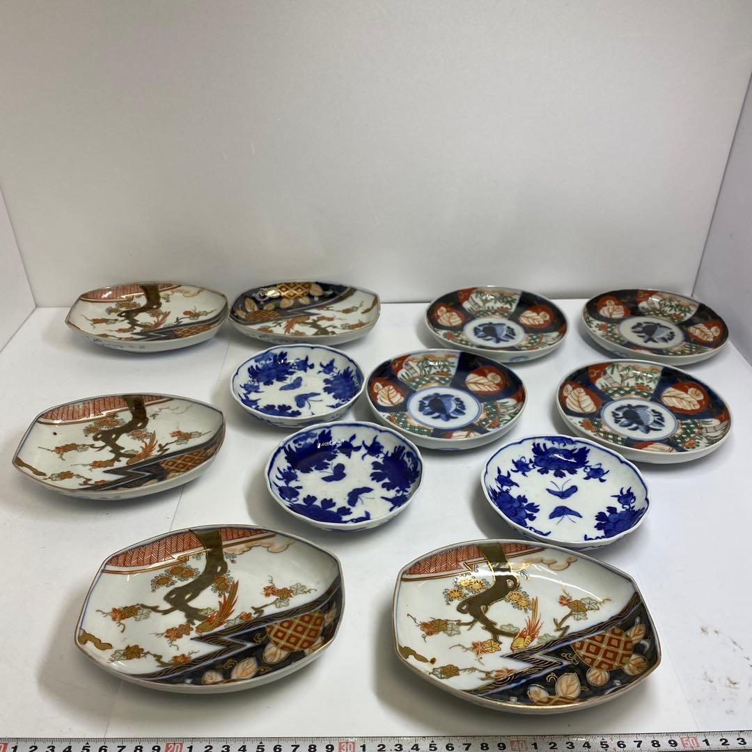 古伊万里　小皿・長皿等　w12.8/15.5/16.6cm 東K7-1215①