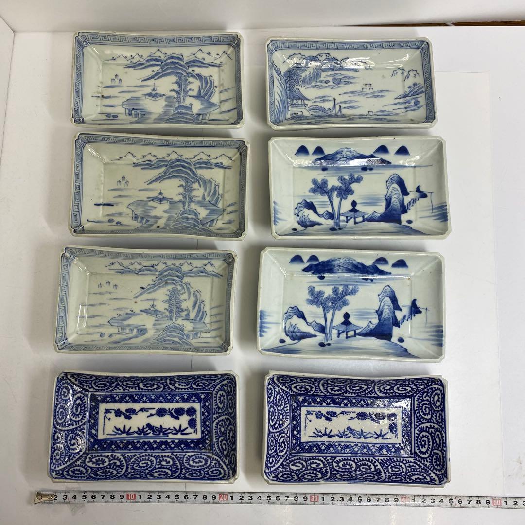 古伊万里　小皿・長皿等　w12.8/15.5/16.6cm 東K7-1215①