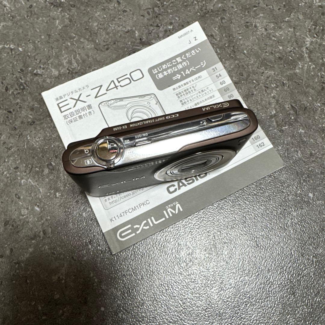 CASIO EXILIM EX-Z450 コンパクトデジタルカメラ　茶