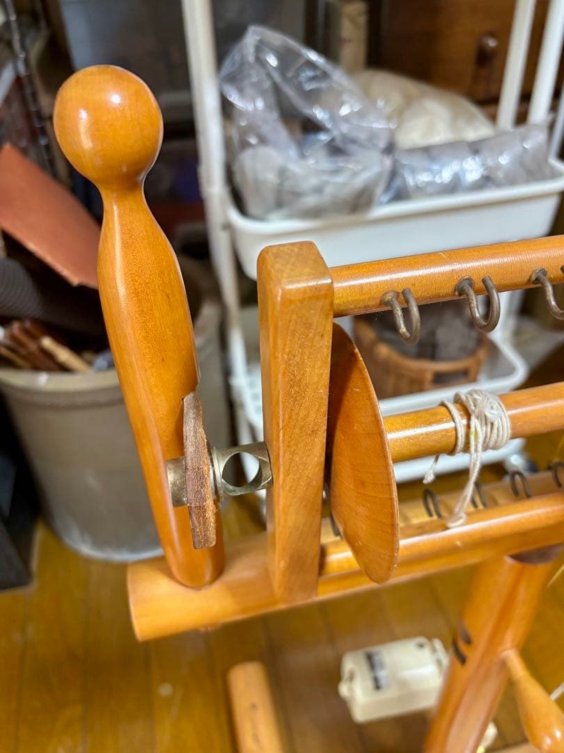 電動紡ぎ車　東京手織機　紡毛機