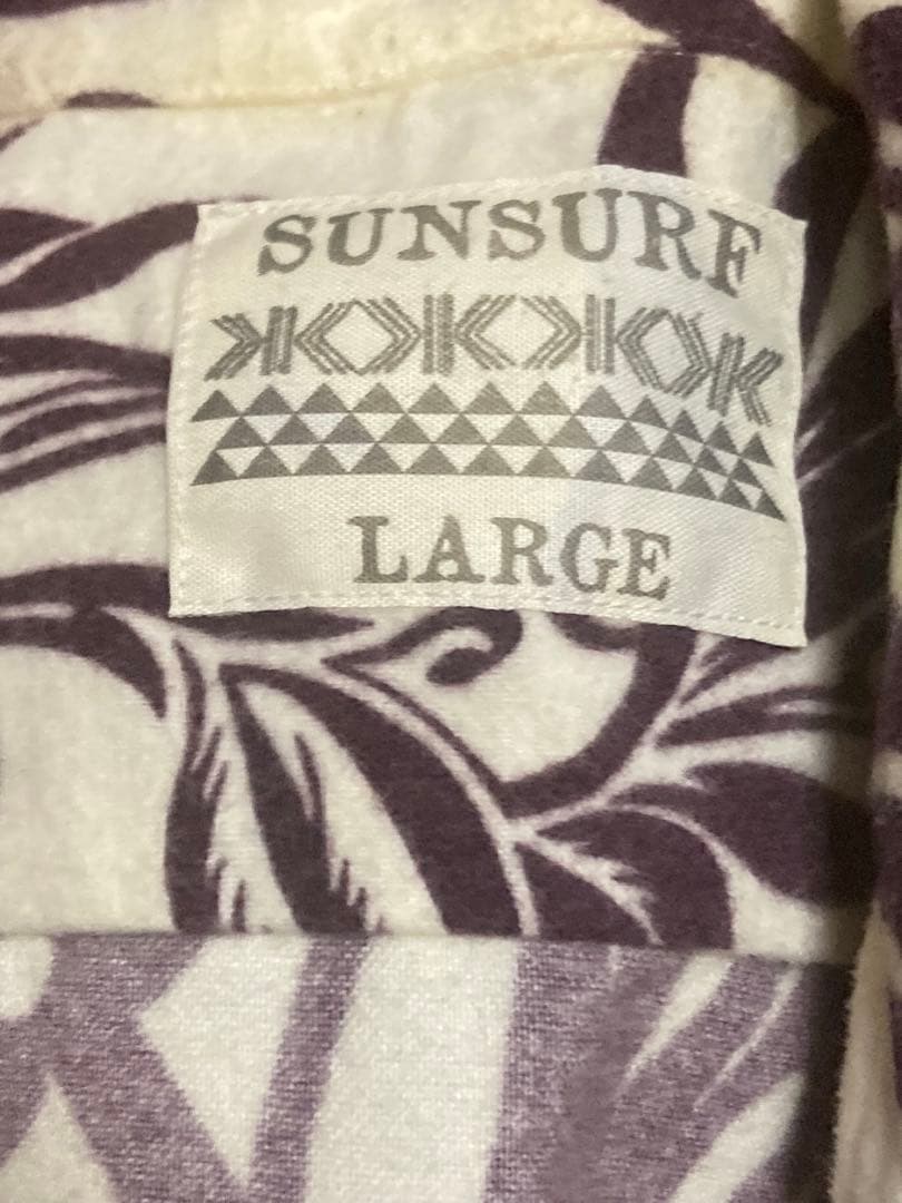 コンビーフSUNSURF アロハシャツ Lサイズ 花柄