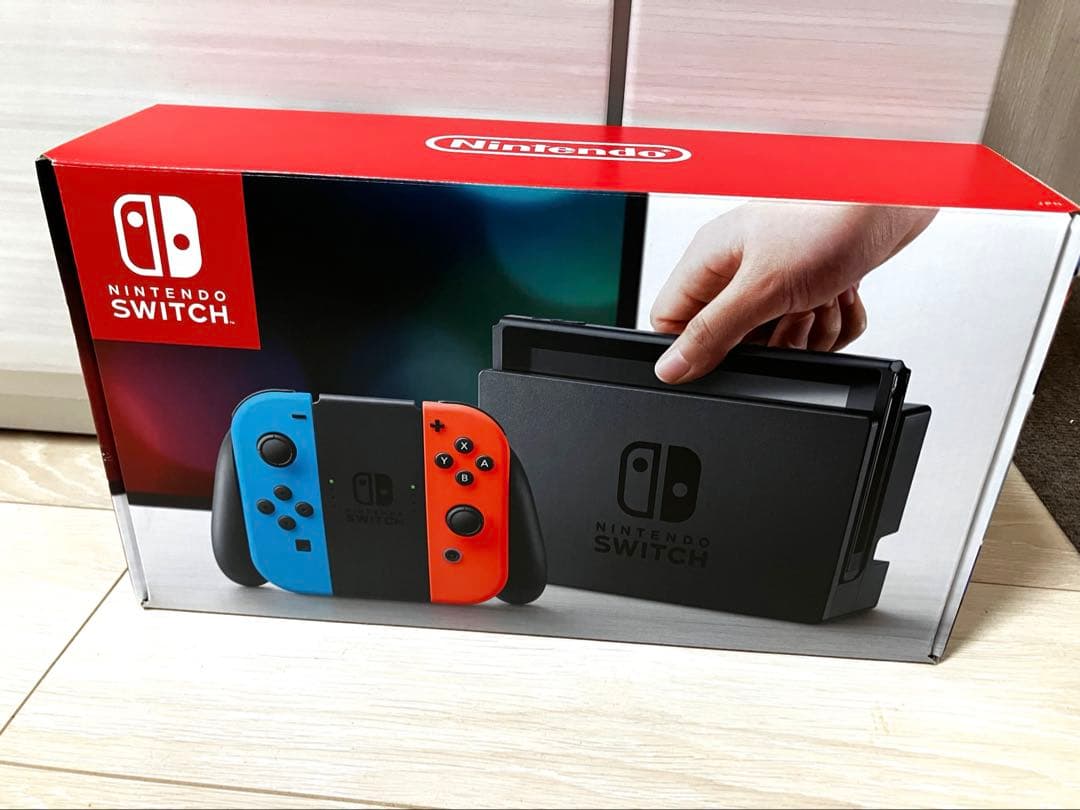 Nintendo Switch 本体 青/赤 液晶保護フィルム付 ヨドバシ購入