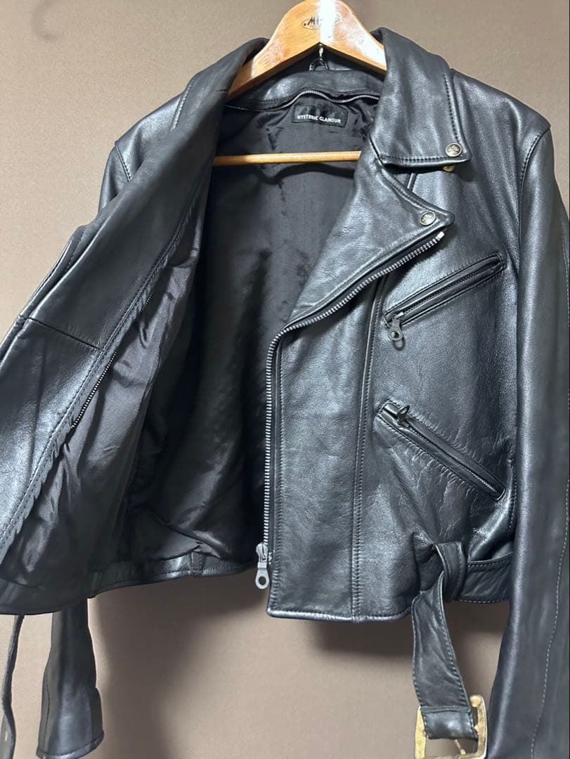 【希少品】ヒステリックグラマー　ダブルライダース　ririジップ