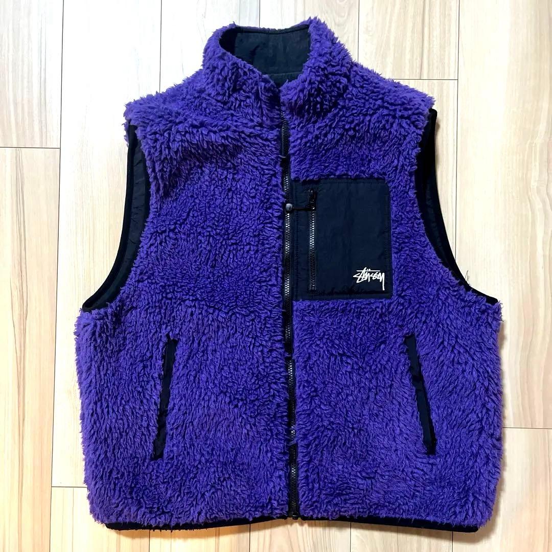 STUSSY / ステューシー リバーシブル ナイロン　ボアベスト