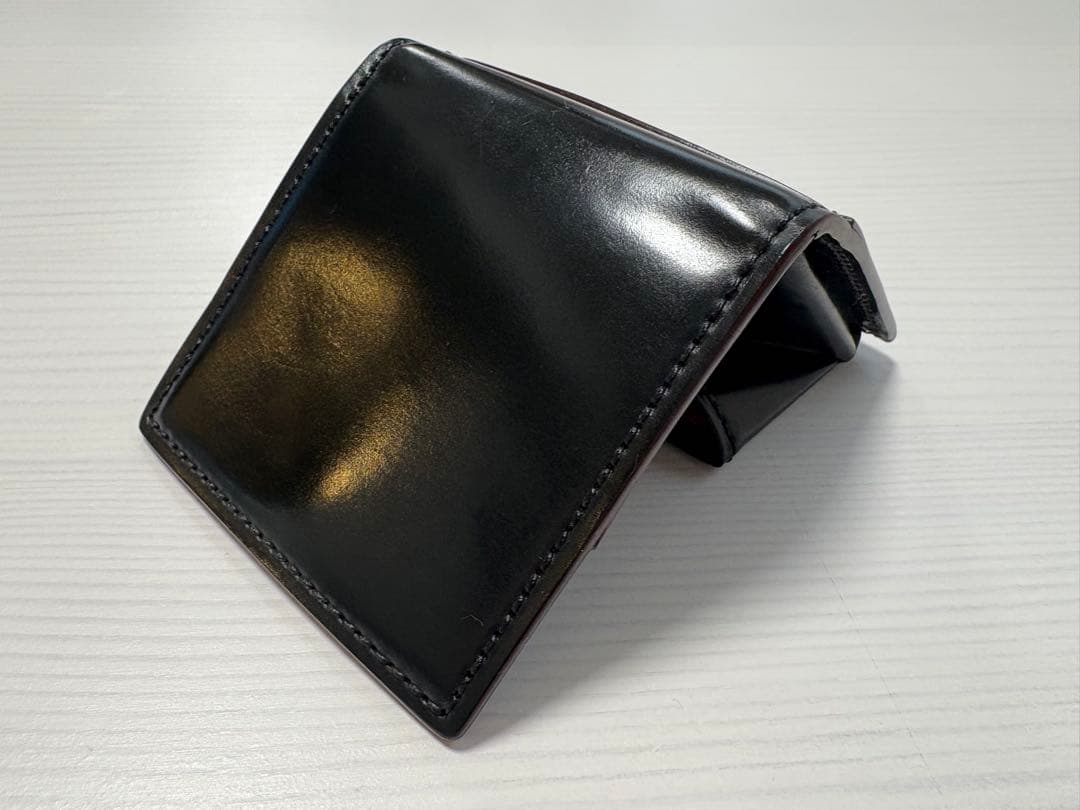 【タイムセール】GANZO シェルコードバン2 小銭入れ ブラック ホーウィン社