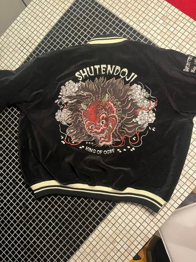 【超レア】【大幅値下げ】90s スカジャン　和柄　刺繍　リバーシブル　レア