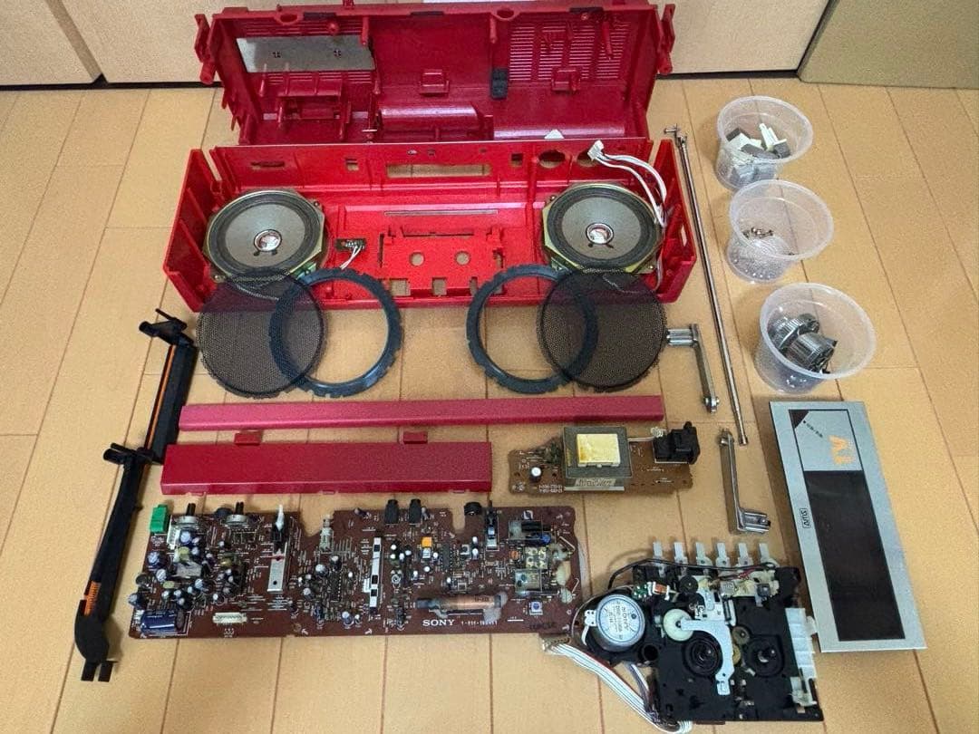 Sony ソニー　CFSーV5 カセットレコーダー「ラジカセ」(動作品)