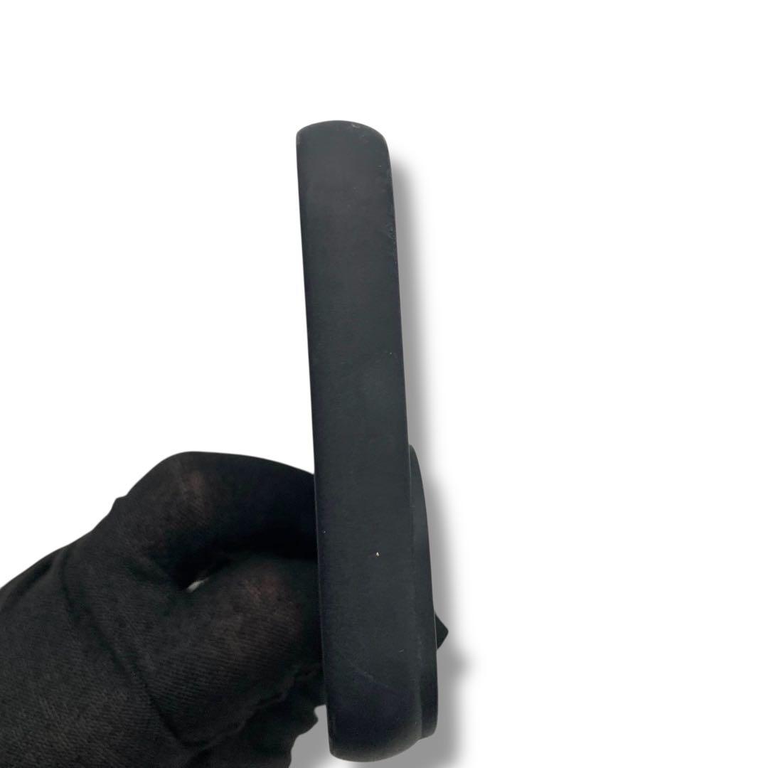 PRADA ブラック レザー iPhone用ケース　三角ロゴ