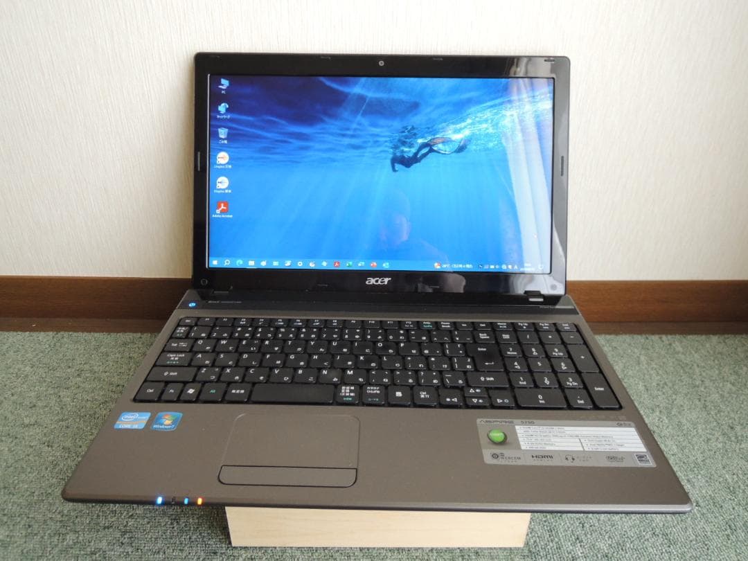Windowsノート本体 Acer Aspire 5750 SSD Win10 Office2016