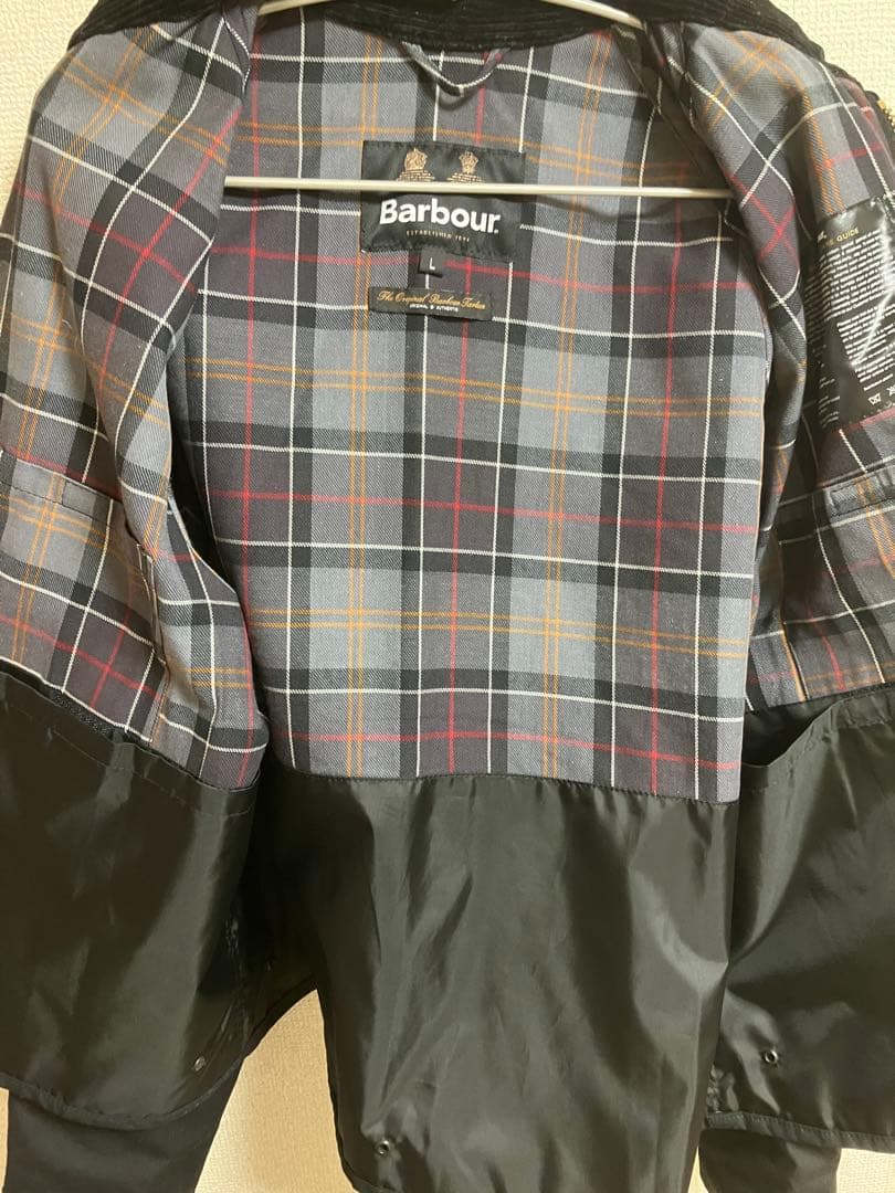 Barbour Spey Wax Short JKT BLK サイズL