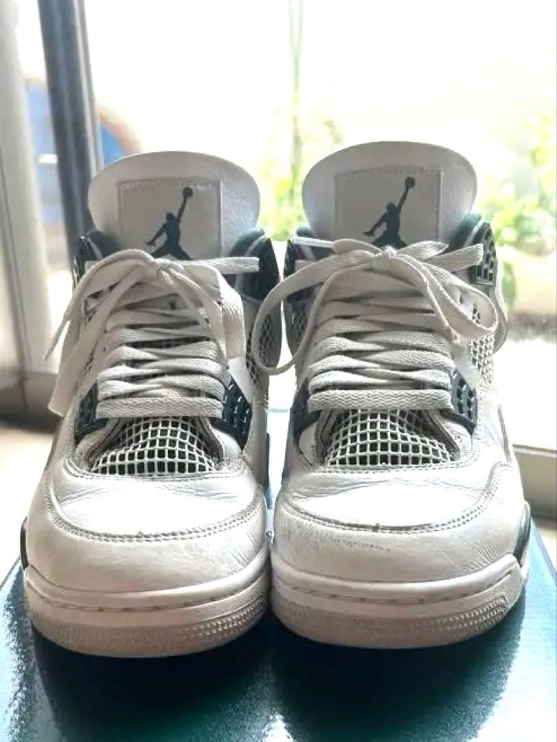 Air Jordan 4 retro ホワイト/グリーン