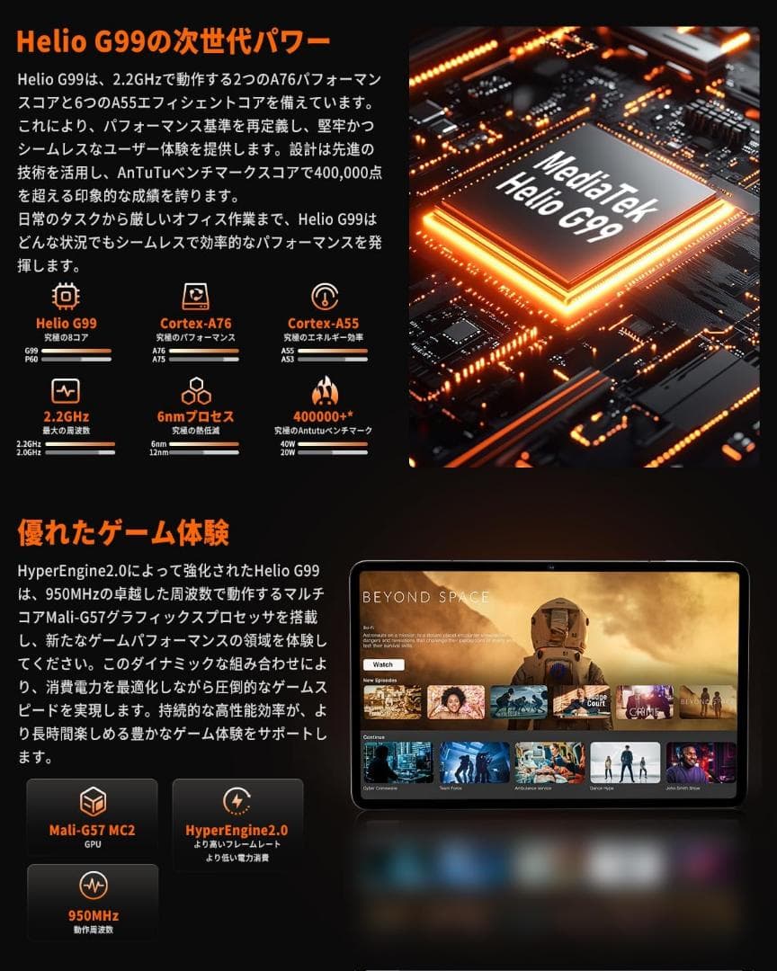 新品 Hitabt P30A 12インチ G99 20GB+128GB 保証