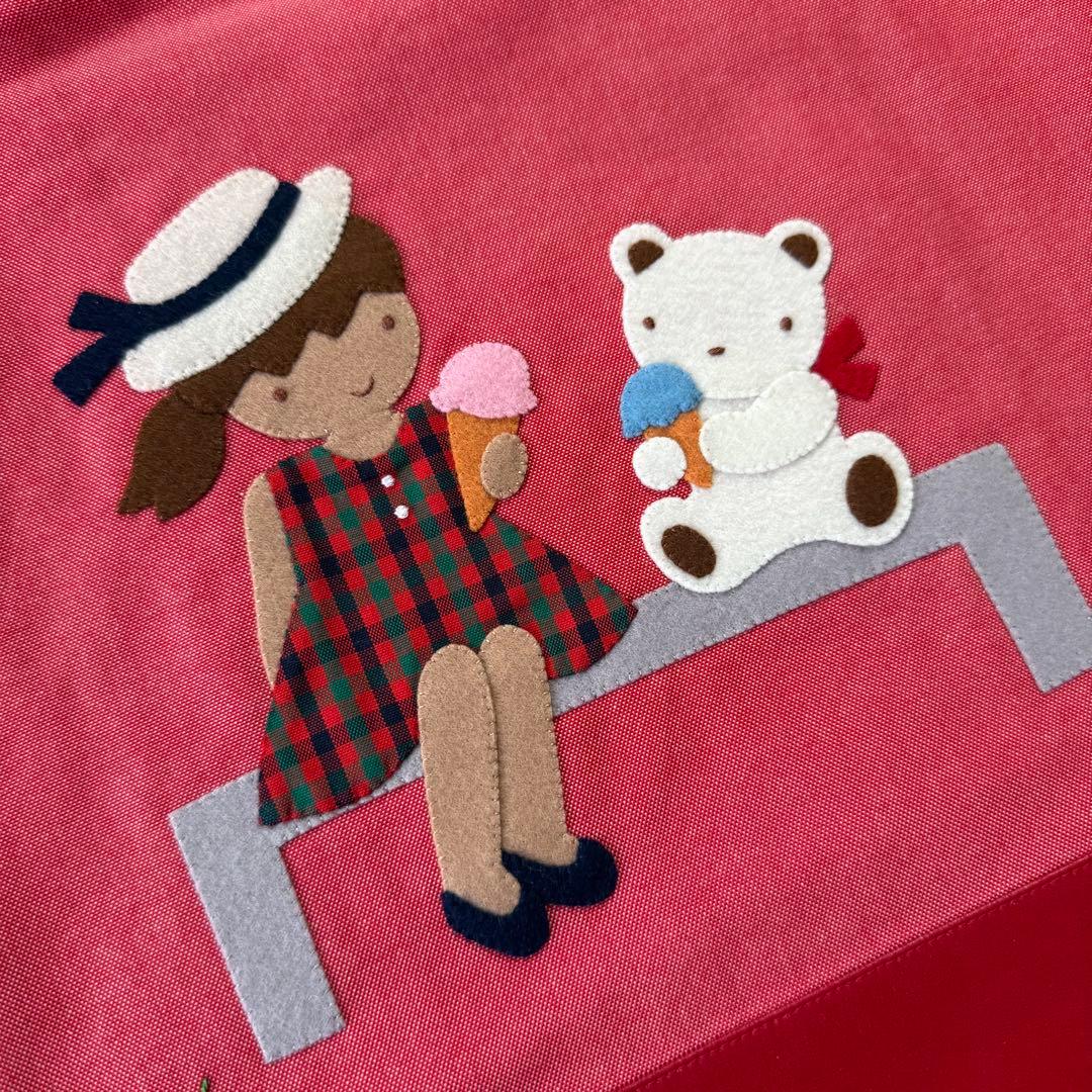 【新品　タグ付き】ファミリア　デニムバッグ　手刺繍