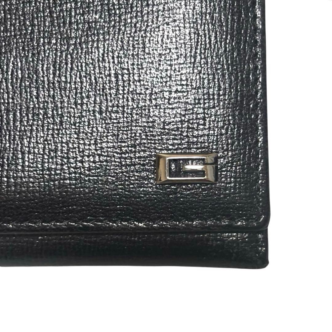 美品　人気　グッチ　長財布　レザー　ブラック　G金具　ユニセックス