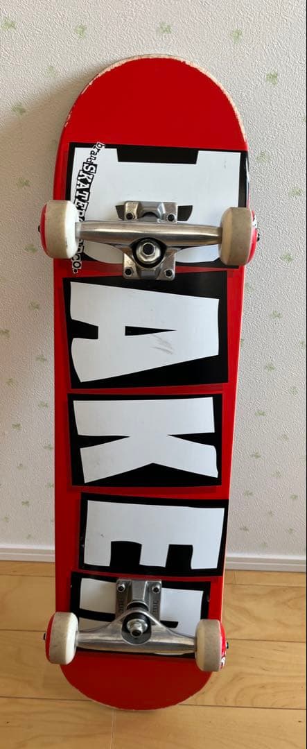 BAKER スケートボード 8.0インチ レッド ホワイト レンチおまけ付き