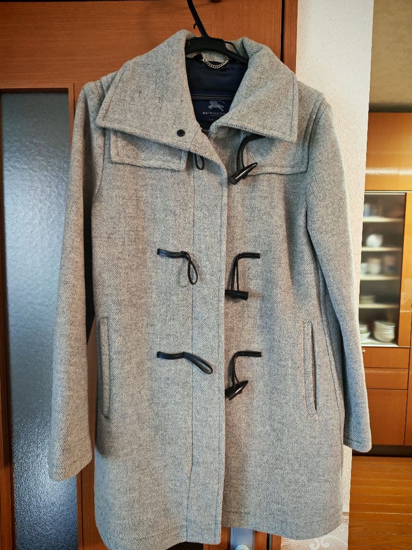 BURBERRY グレー ダッフルコート 美品 バーバリー