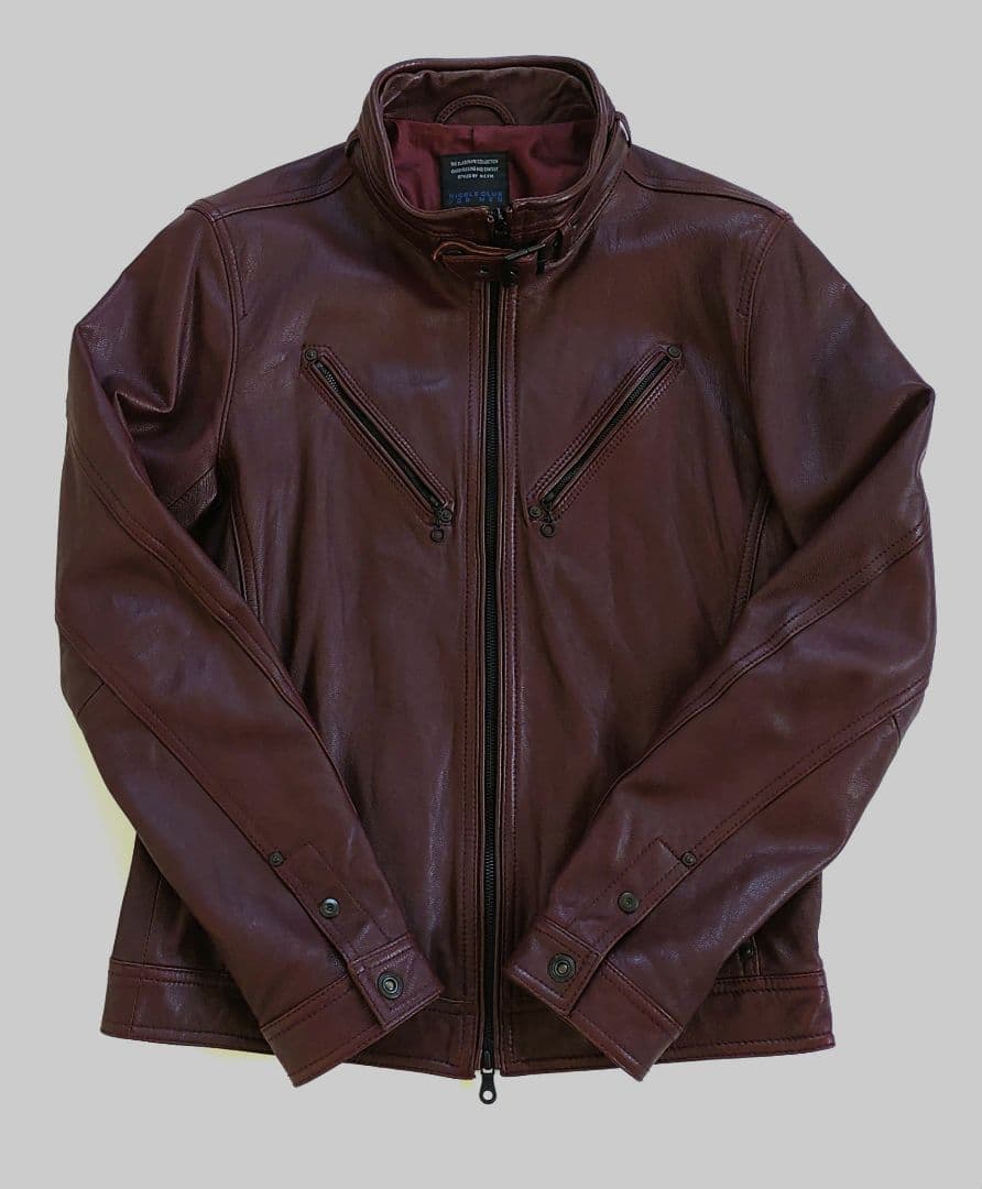 NICOLE CLUB FOR MEN レザージャケット 山羊革 48
