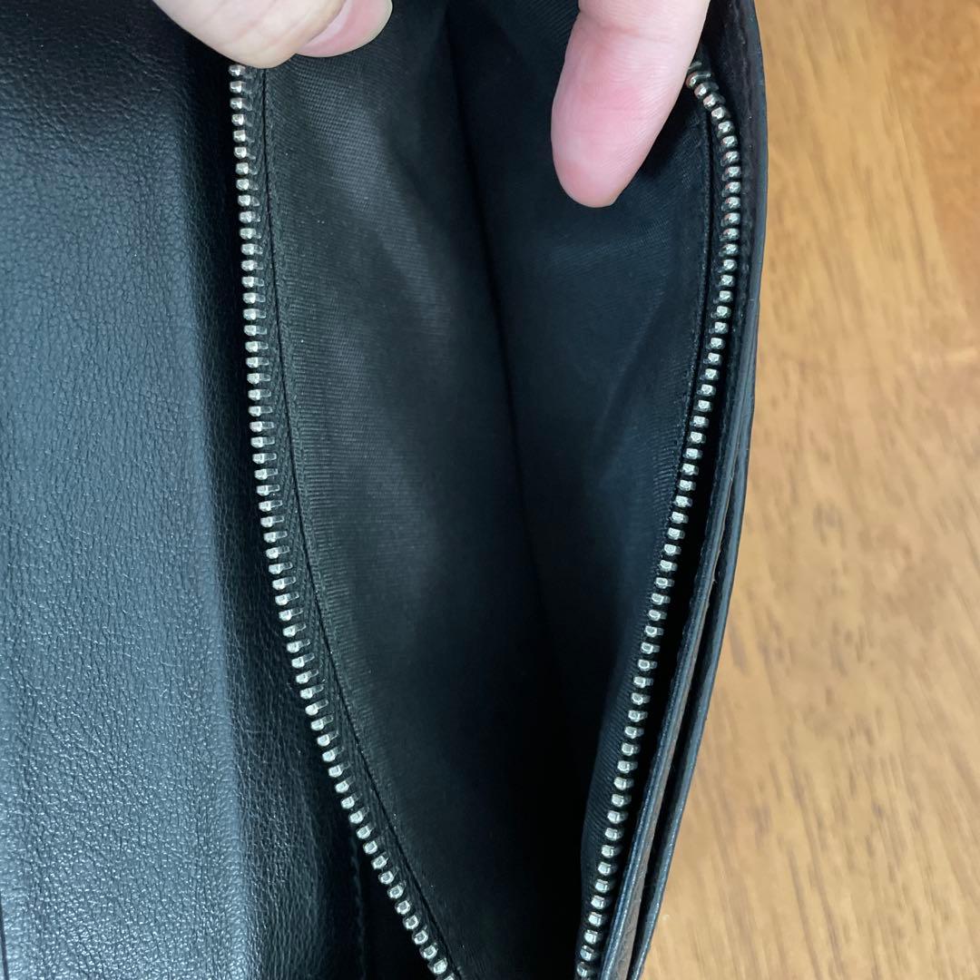 ChristianDior ディオール財布メンズブラックレザー長財布