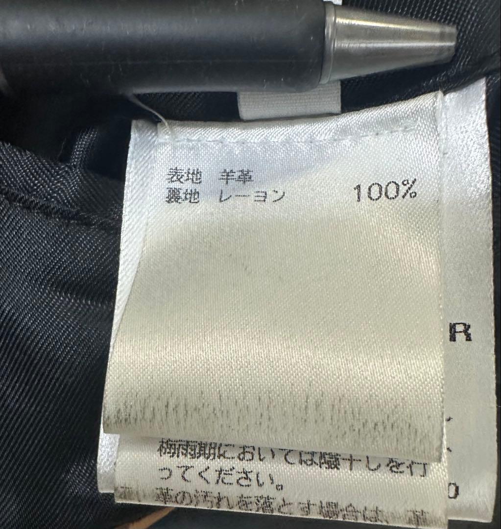 「M」CALIBRO 12 ナッパレザー シングルライダースジャケット