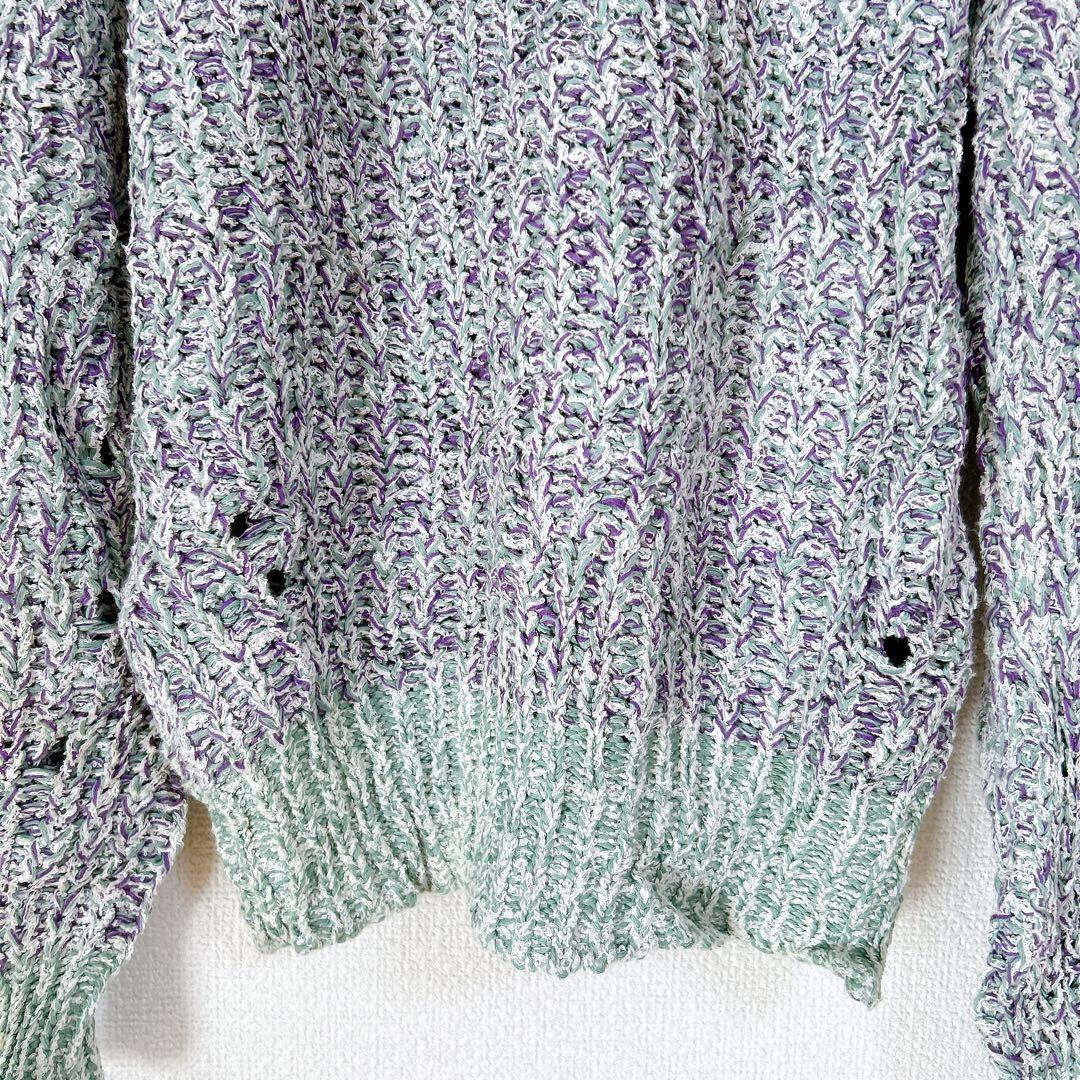 ISABEL MARANT ETOILE 透かし編みニット セーター パープル