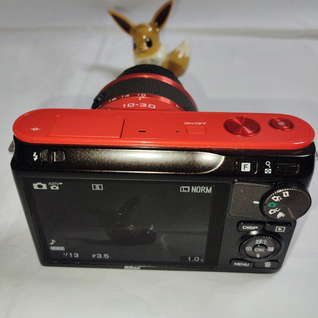 Nikon 1 J2 オレンジ本体＋ レンズ2本セット 10-30mm難あり