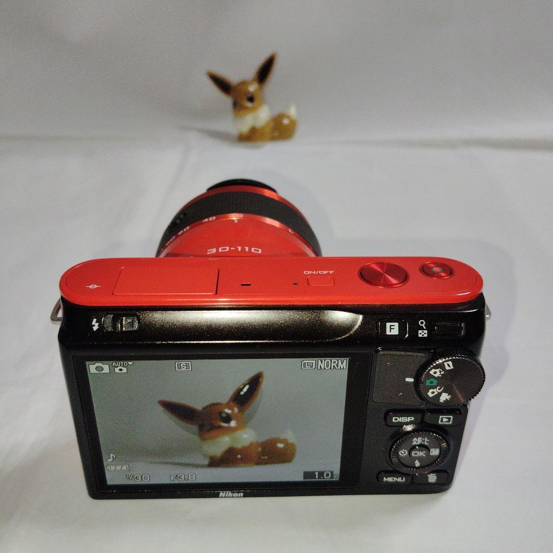 Nikon 1 J2 オレンジ本体＋ レンズ2本セット 10-30mm難あり