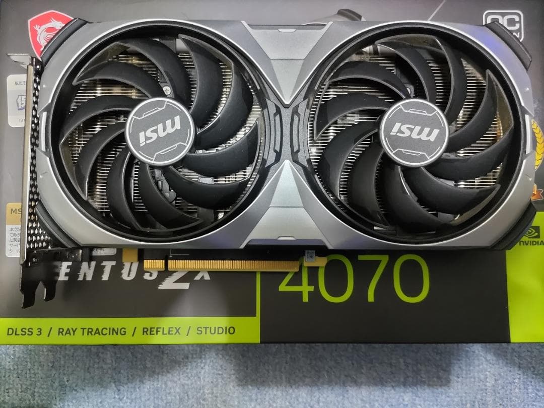 コ*ー様 MSI GeForce RTX 4070 VENTUS 2X E 12