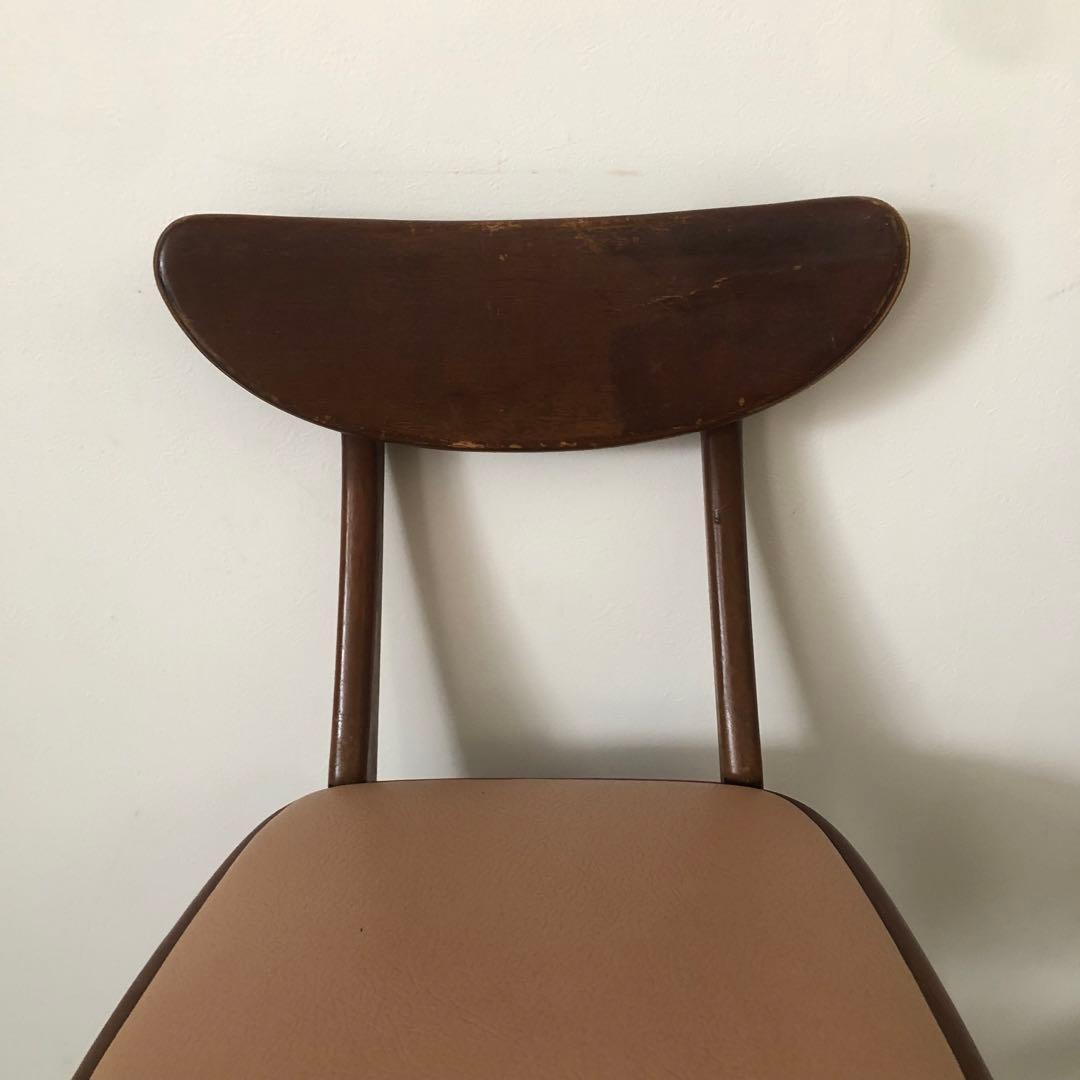 レトロ　アンティーク　古道具　古家具　昭和　大正　マルニ　椅子　デルタチェア