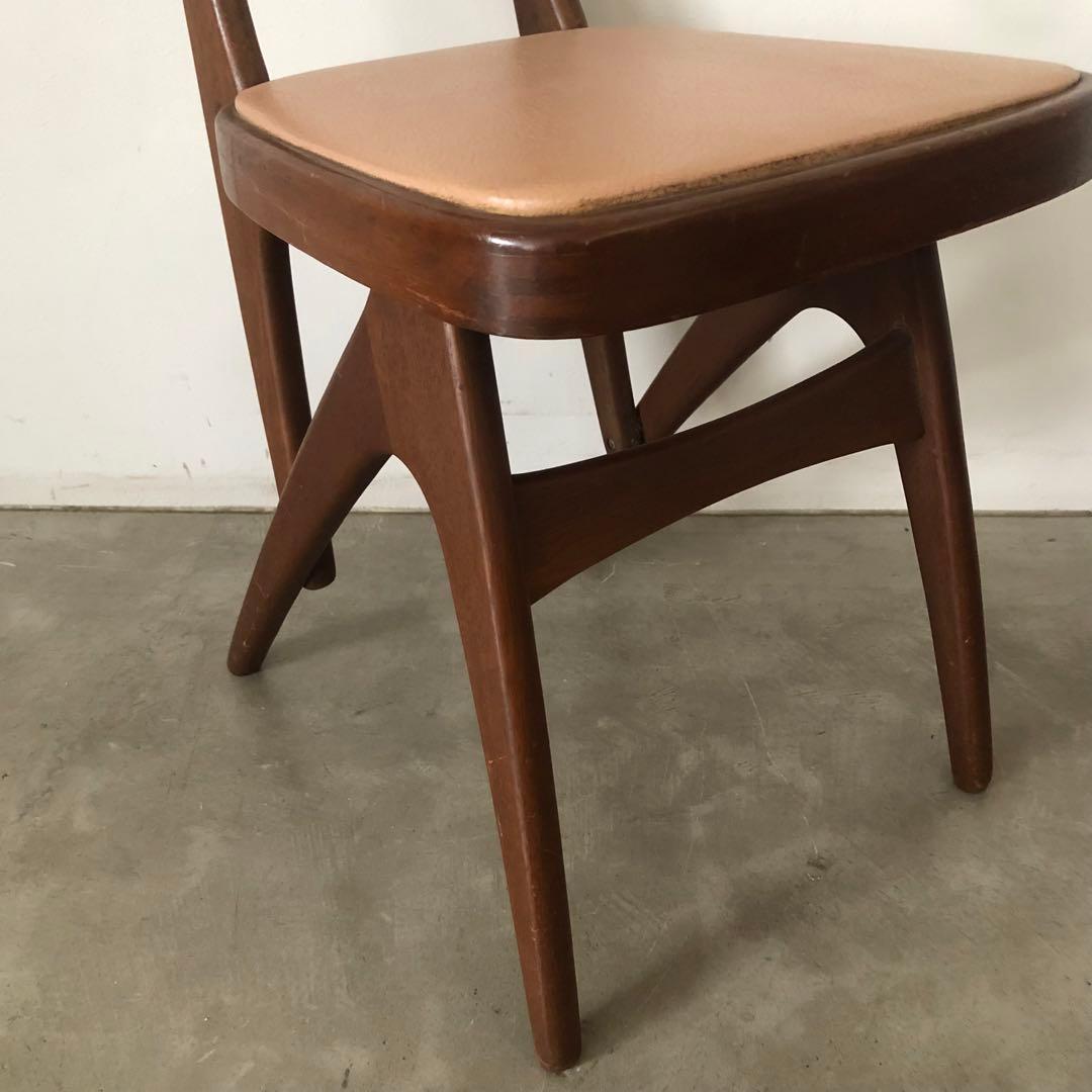 レトロ　アンティーク　古道具　古家具　昭和　大正　マルニ　椅子　デルタチェア