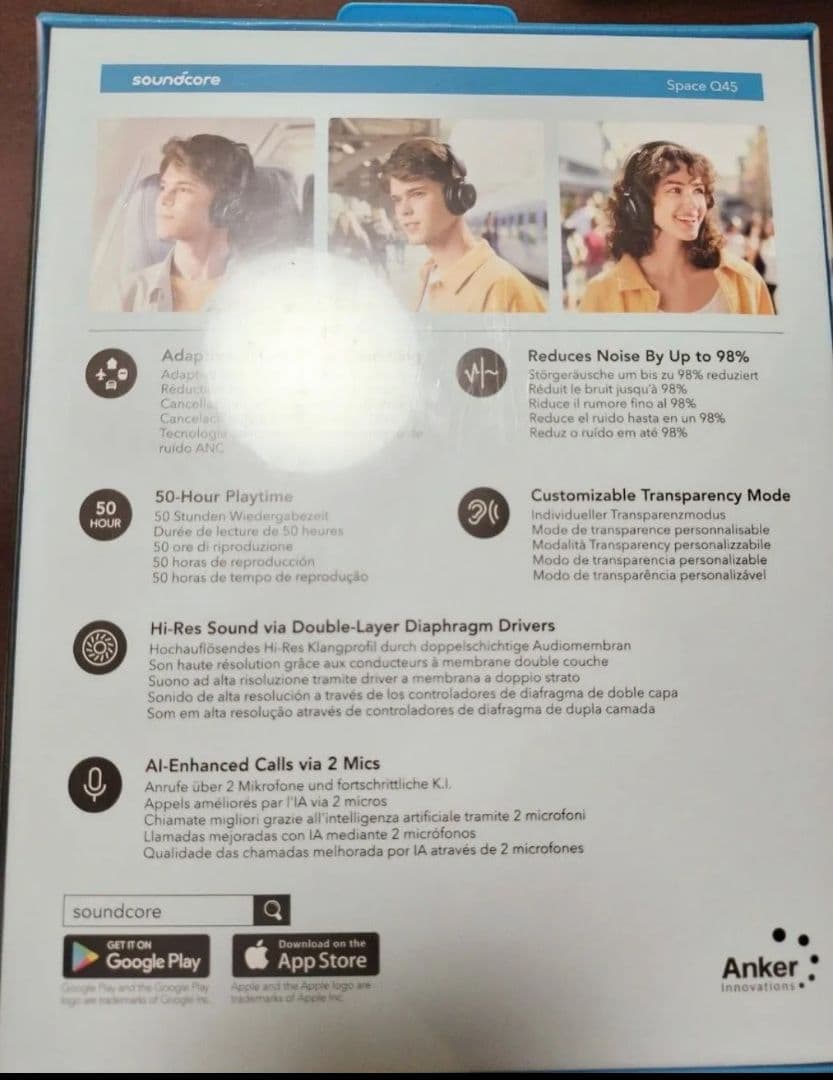 ヘッドホン Soundcore Space Q45 A30400X1