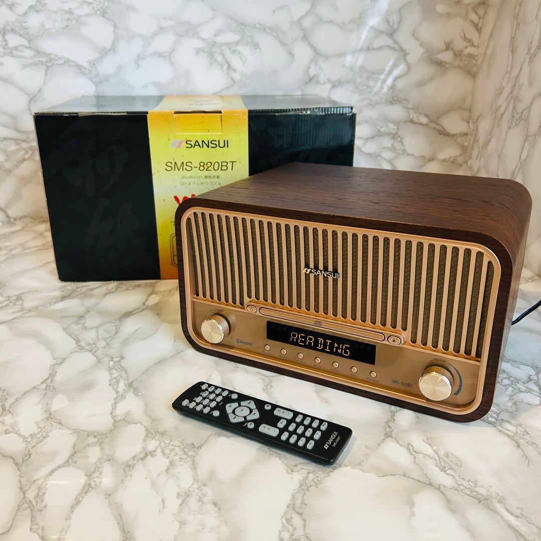 SANSUI SMS-820BT CDステレオシステム Bluetooth搭載