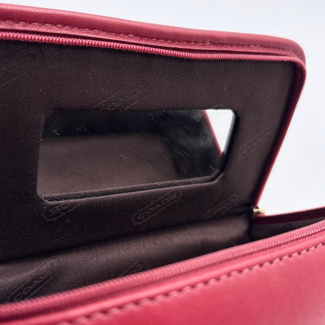 激レア✨コーチ COACH ポーチ オールド ヴィンテージ レッド 赤