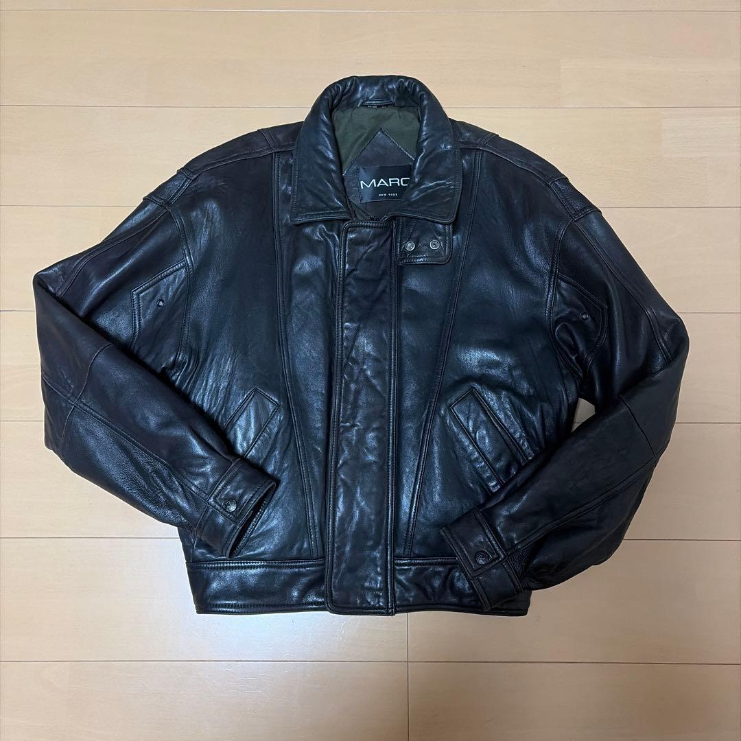 leather jacket 90s レザージャケット　短丈