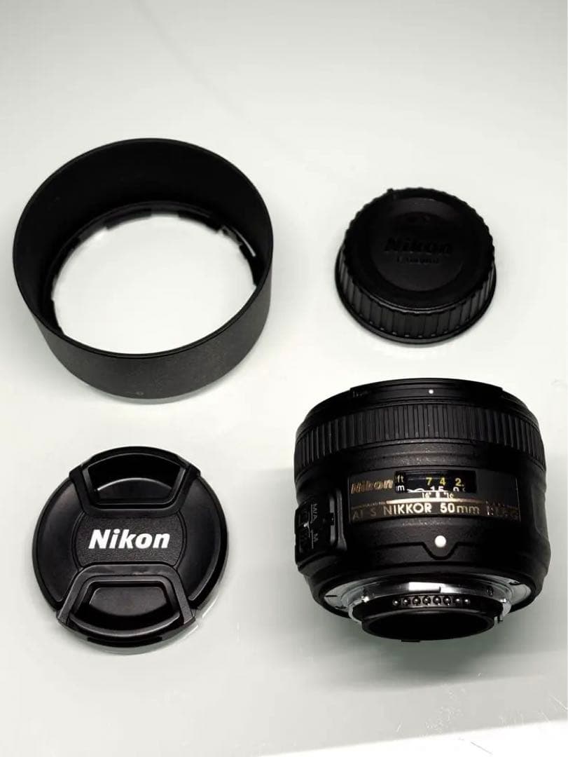 【超美品】Nikkor 50mm f1.8 G Fマウント レンズ
