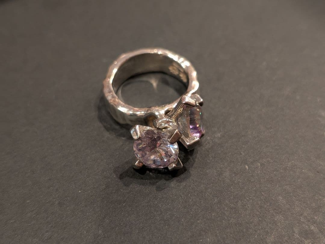 e.m. イーエム　ミスティッククォーツ、ジルコニアがついたリング　17号