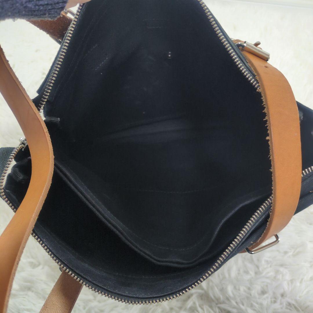 美品 マリメッコ　eppu バックパック トート レザー×キャンバス 2way