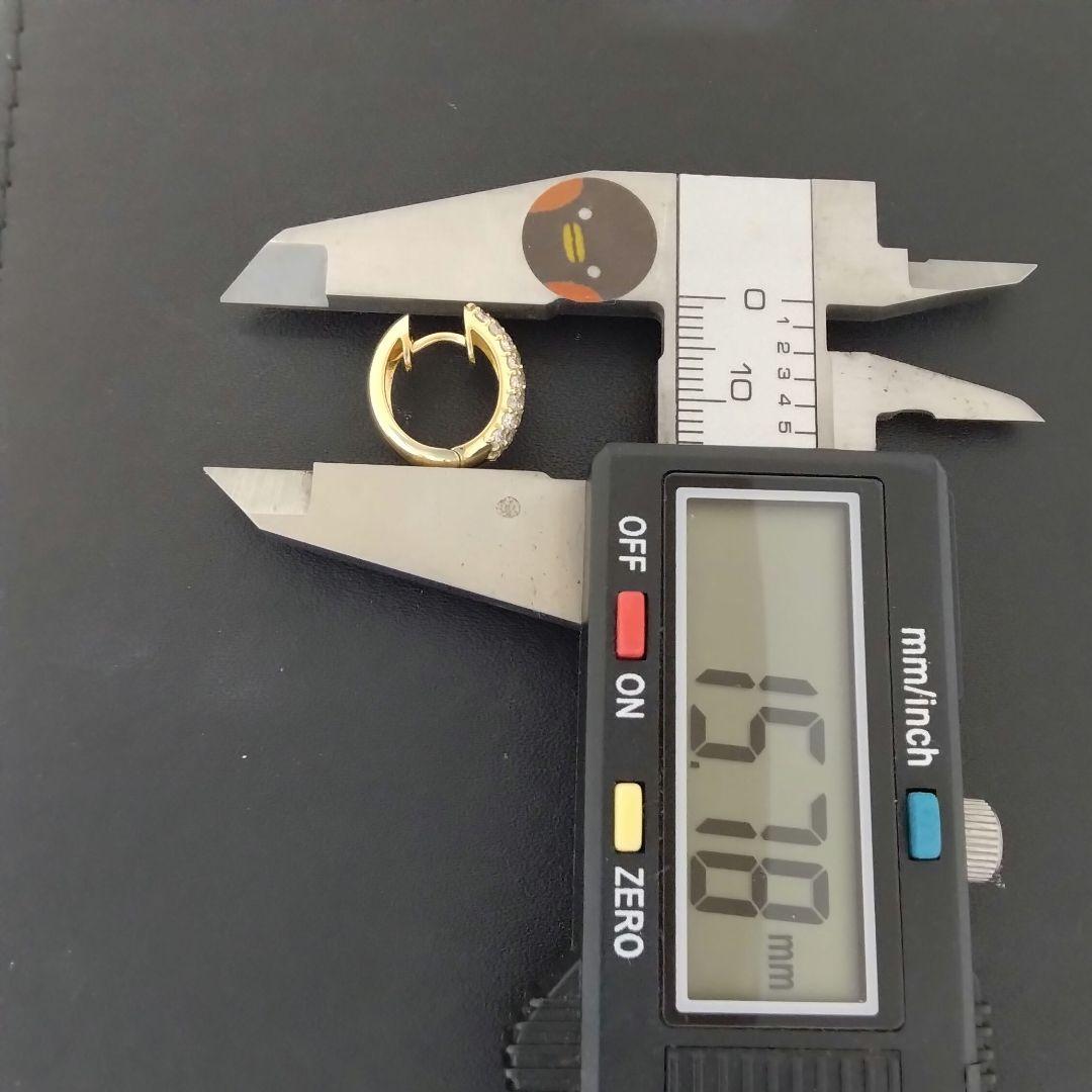 K18✨パヴェダイヤ0.50ct(各刻印)中折式✨ピアス✨定番大人気商品✨