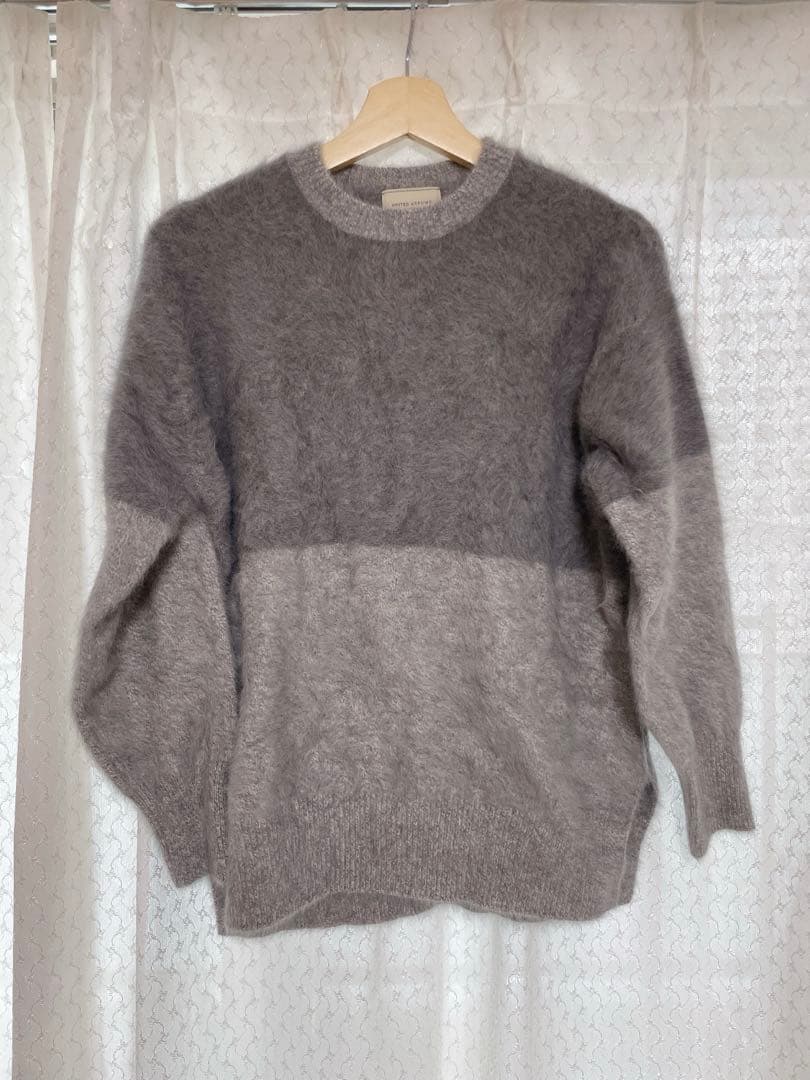 UNITED ARROWS フォックスカシミヤ　クルーネックニット　グレー