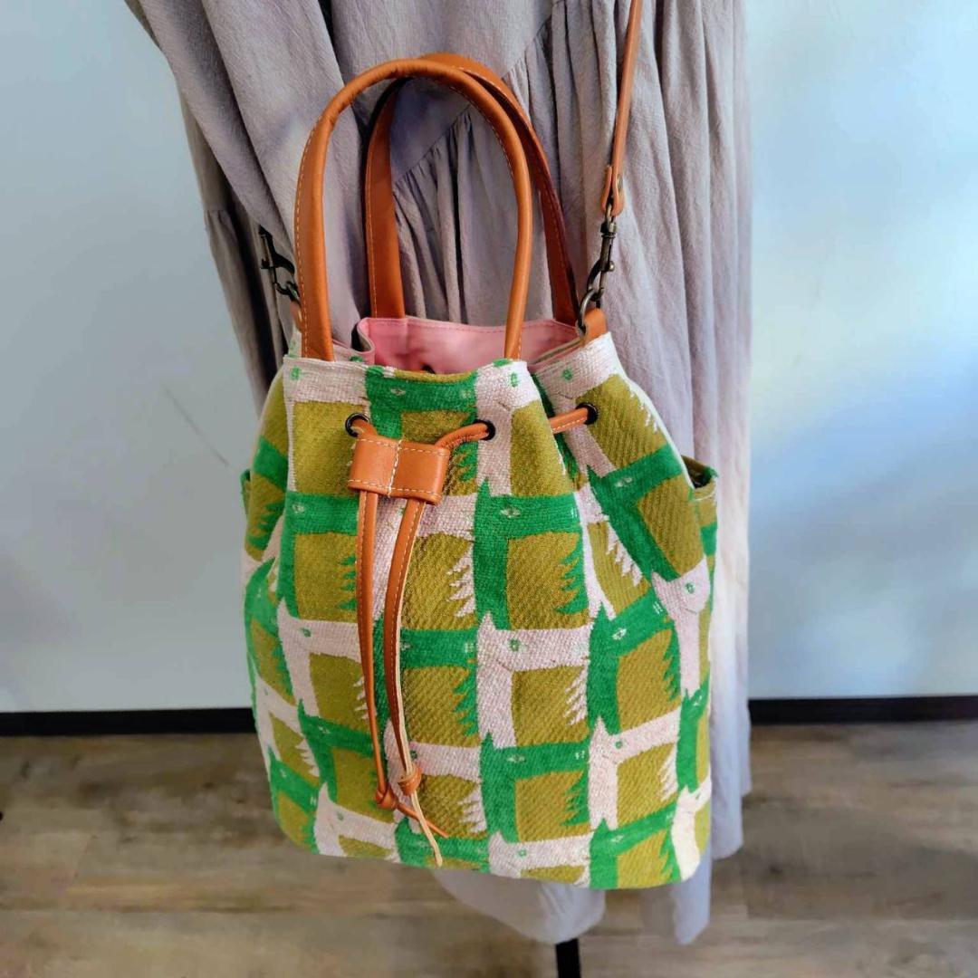 【BEN様】/thoroughbredサラブレットマスタード/巾着Lサイズショ