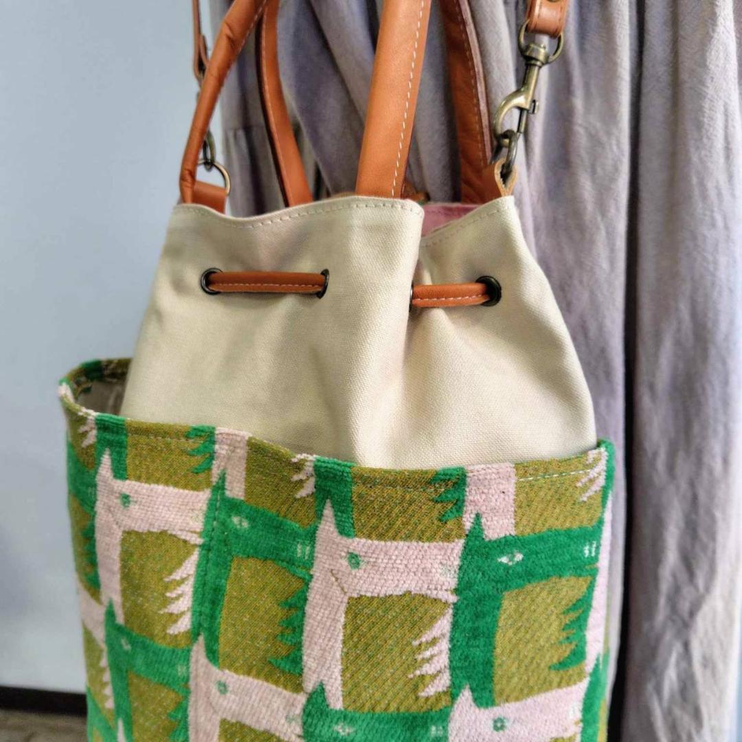 【BEN様】/thoroughbredサラブレットマスタード/巾着Lサイズショ