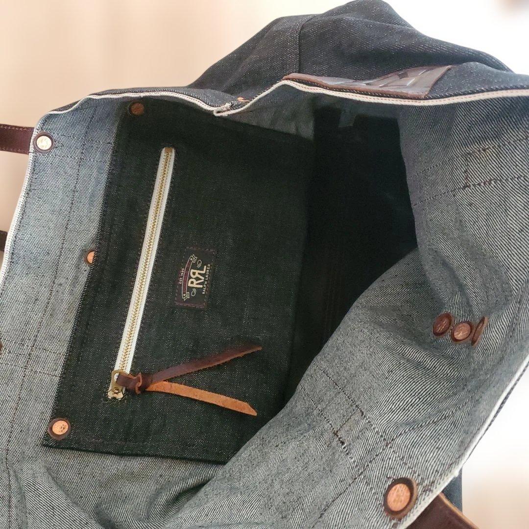 RRL ダークデニム トートバッグ