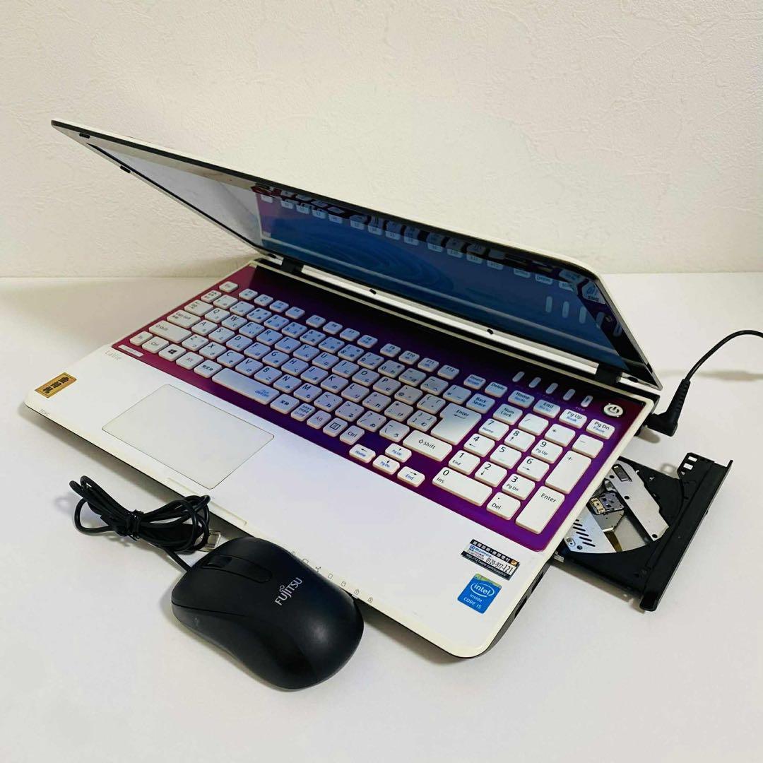 Y974 NECノートパソコンi5高速SSDサクサクWindows11オフィス付