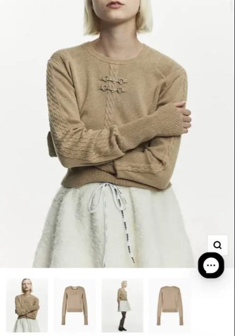 トップス LINA CASHMERE KNIT Bibiy.