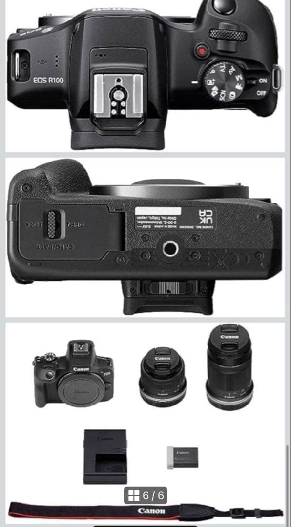 【新品未使用】CanonR100 ダブルズームキット
