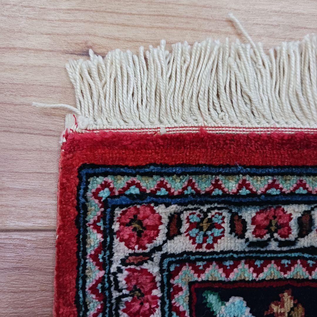 専用Y3007 高級ペルシャ絨毯 クム産 シルク 手織81万ノット147×98㎝