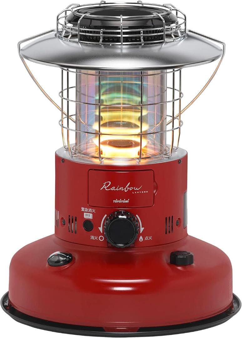 RL-25Mレインボーストーブ【赤色】希少収納袋付き対流型ストーブ【おまけあり】