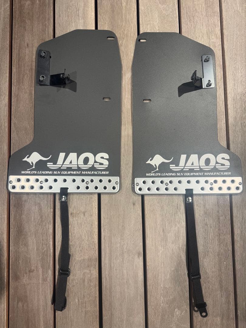 JAOS マッドガードⅢ 前後セットブラック デリカ JAOS サイドステップ