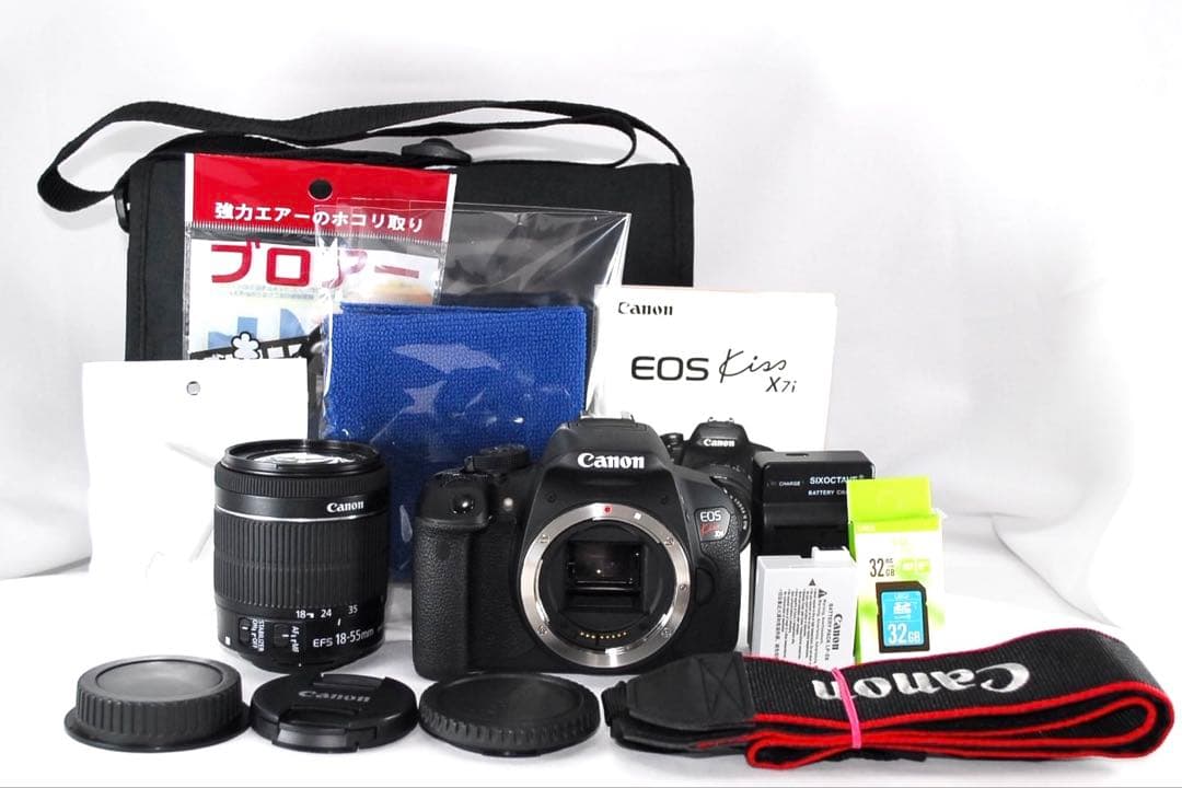 ❤️Canon EOS Kiss X7i ❤️カメラバッグ付き新品級✨スマホ転送⭐️