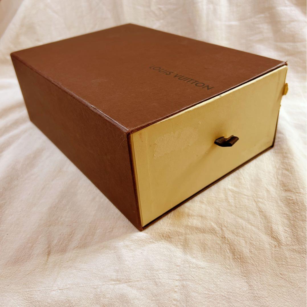 ルイヴィトン　リボン付きブラウンレザー ミュール　即日発送　23cm