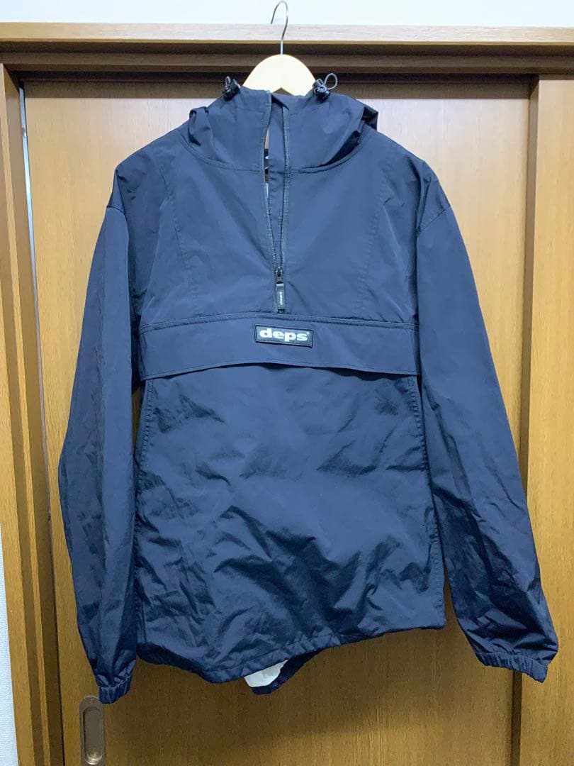 deps ボックスロゴ ブラック アノラックジャケット